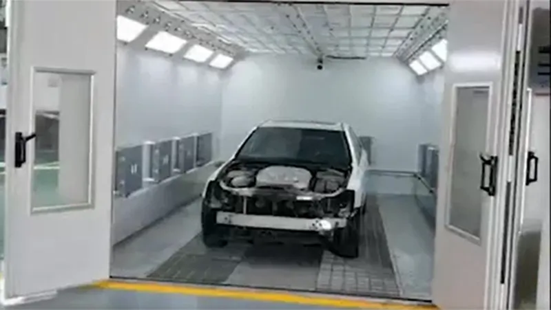 Línea de pintura para centro de reparación de automóviles