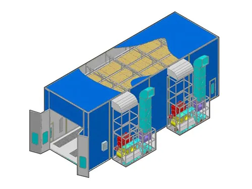 Cabina de pintura de 15m BZB-FB-1500H